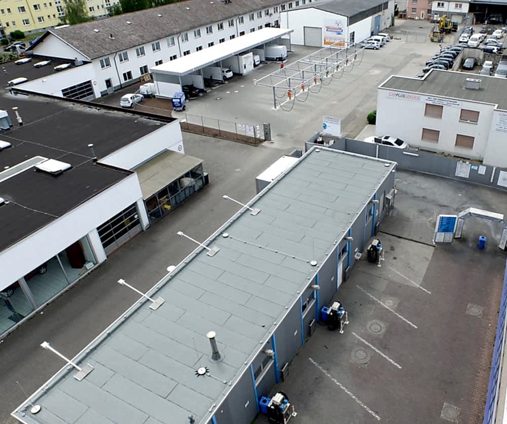 Aqua Slotmagie Waschanlage Frankfurt von oben